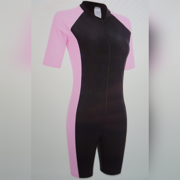 NWT Rashguard One Piece Short Sleeve Zip Up Size XL - Picture 4 of 11